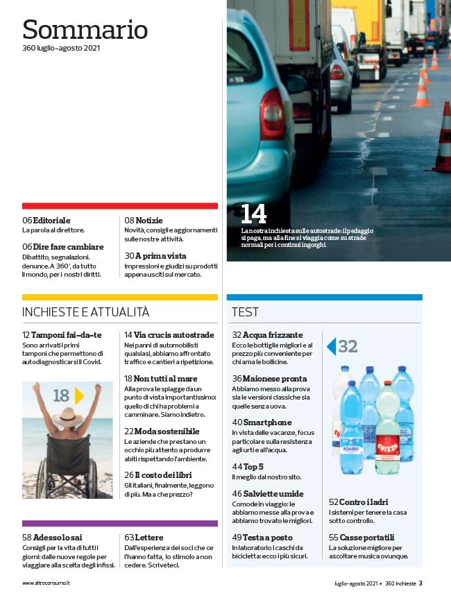 sommario Inchieste luglio agosto 2021